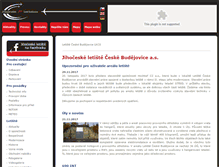 Tablet Screenshot of airport-cb.cz